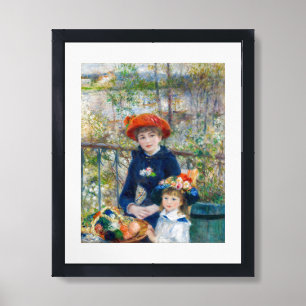 Pierre-Auguste Renoir - Two sisters on the Terrace Framed Art