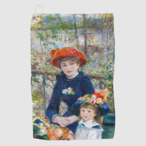 Pierre_Auguste Renoir _ Two sisters on the Terrace Golf Towel