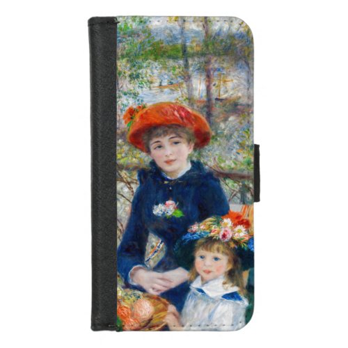Pierre_Auguste Renoir _ Two sisters on the Terrace iPhone 87 Wallet Case