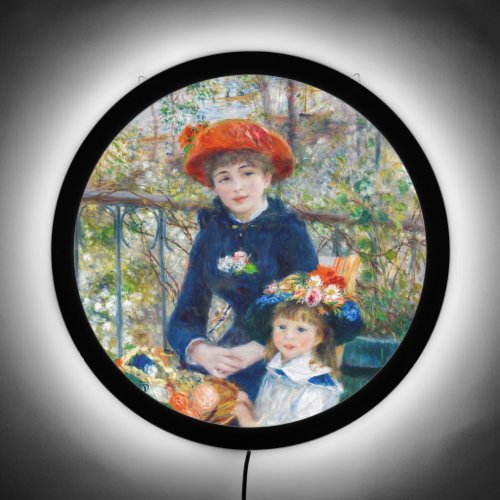 Pierre_Auguste Renoir _ Two sisters on the Terrace LED Sign