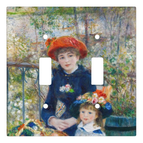 Pierre_Auguste Renoir _ Two sisters on the Terrace Light Switch Cover