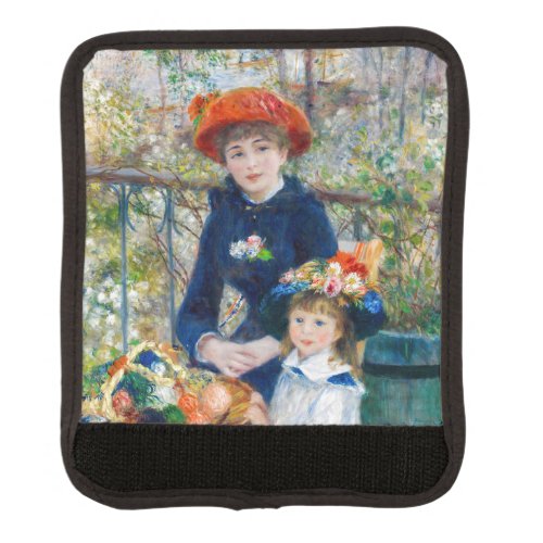 Pierre_Auguste Renoir _ Two sisters on the Terrace Luggage Handle Wrap