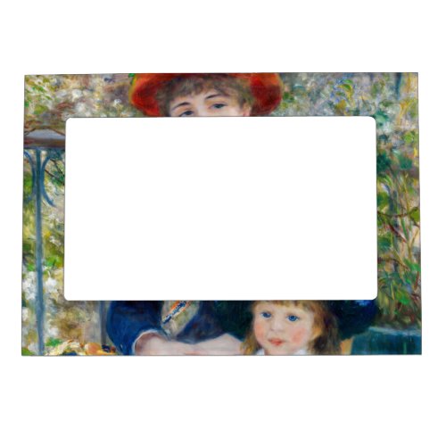 Pierre_Auguste Renoir _ Two sisters on the Terrace Magnetic Frame