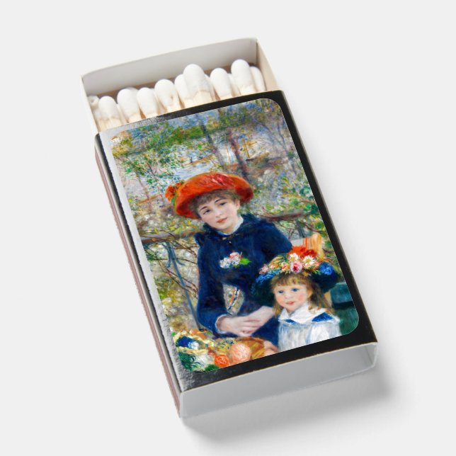 Pierre-Auguste Renoir - Two sisters on the Terrace Matchboxes (Front Open)
