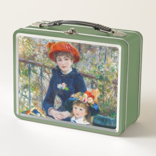 Pierre_Auguste Renoir _ Two sisters on the Terrace Metal Lunch Box