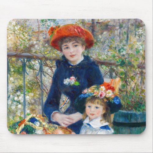 Pierre_Auguste Renoir  Two sisters on the Terrace Mouse Pad