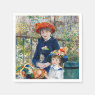Pierre-Auguste Renoir - Two sisters on the Terrace Napkins