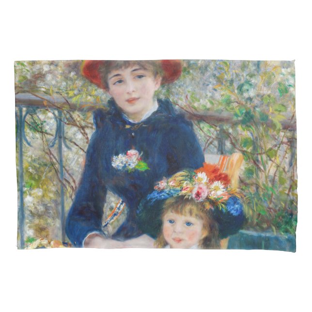 Pierre-Auguste Renoir - Two sisters on the Terrace Pillow Case (Front)