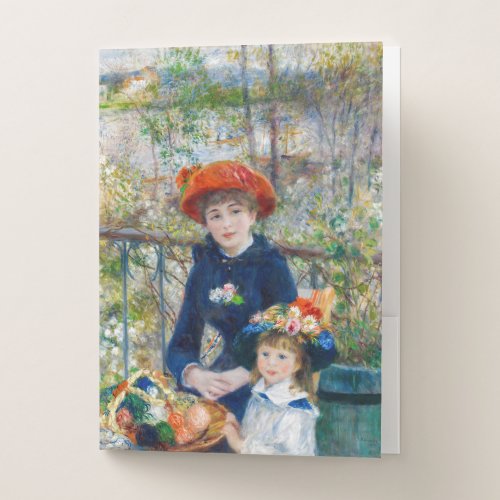 Pierre_Auguste Renoir _ Two sisters on the Terrace Pocket Folder