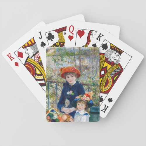 Pierre_Auguste Renoir _ Two sisters on the Terrace Poker Cards