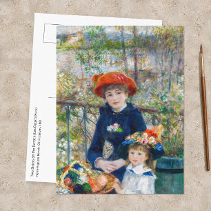Pierre-Auguste Renoir - Two sisters on the Terrace Postcard