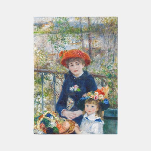 Pierre_Auguste Renoir _ Two sisters on the Terrace Rug