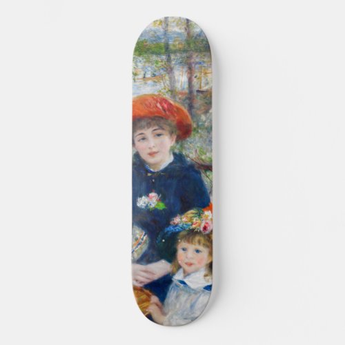 Pierre_Auguste Renoir _ Two sisters on the Terrace Skateboard
