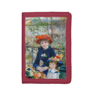 Pierre-Auguste Renoir - Two sisters on the Terrace Tri-fold Wallet