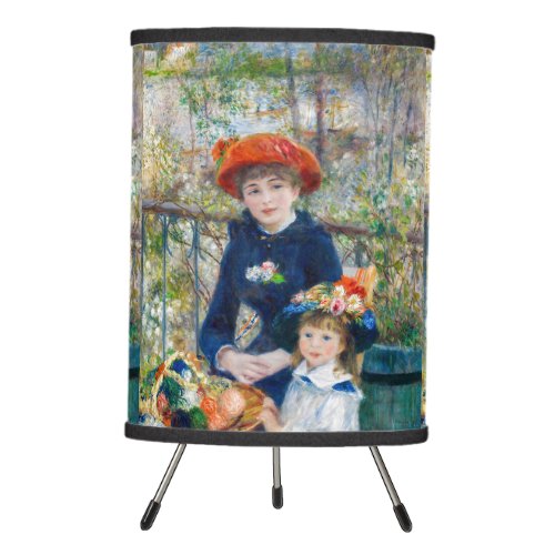 Pierre_Auguste Renoir _ Two sisters on the Terrace Tripod Lamp