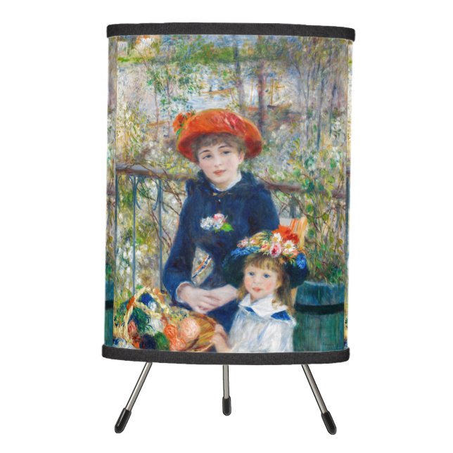 Pierre-Auguste Renoir - Two sisters on the Terrace Tripod Lamp (Front)