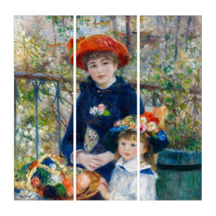 Pierre-Auguste Renoir - Two sisters on the Terrace Triptych