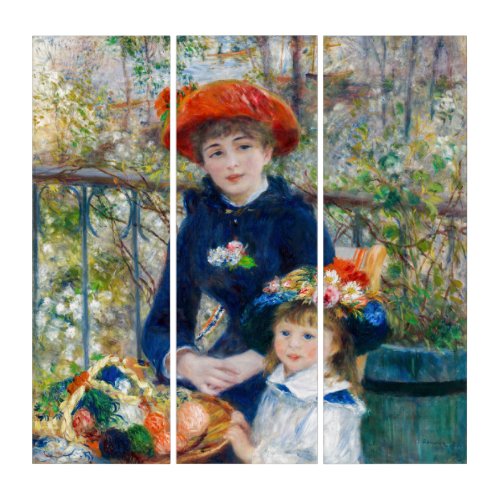 Pierre_Auguste Renoir _ Two sisters on the Terrace Triptych