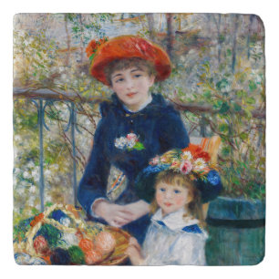 Pierre-Auguste Renoir - Two sisters on the Terrace Trivet