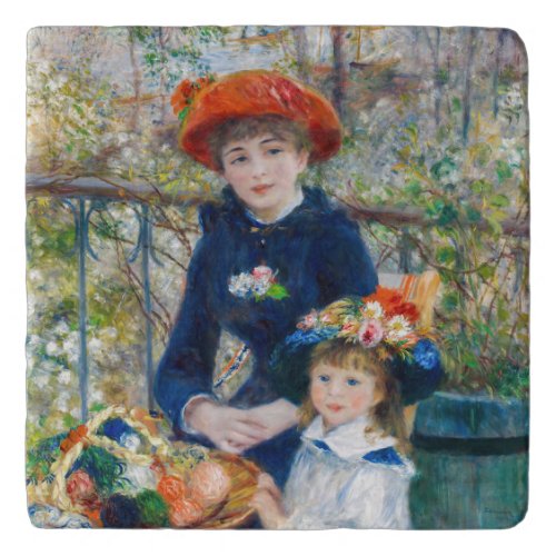 Pierre_Auguste Renoir _ Two sisters on the Terrace Trivet