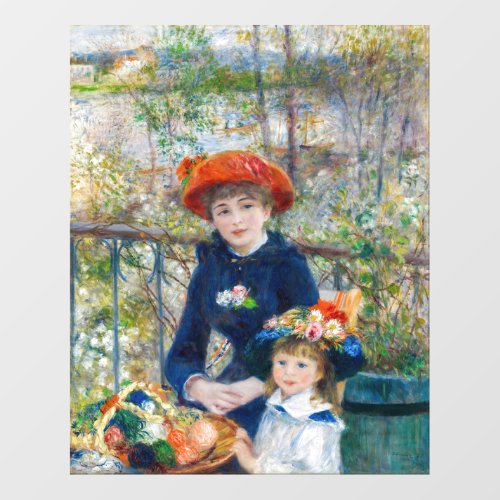 Pierre_Auguste Renoir _ Two sisters on the Terrace Wall Decal