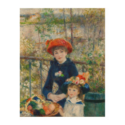Pierre-Auguste Renoir - Two sisters on the Terrace Wood Wall Art