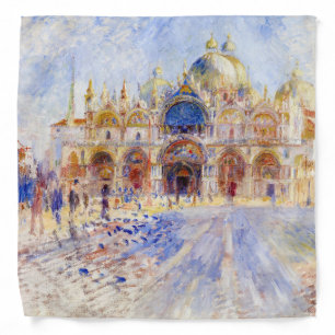 Pierre-Auguste Renoir - Venice, Piazza San Marco Bandana