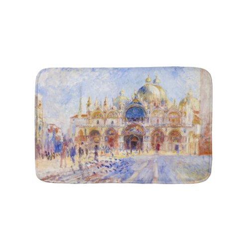 Pierre_Auguste Renoir _ Venice Piazza San Marco Bath Mat