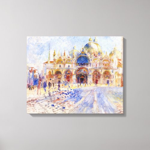Pierre_Auguste Renoir _ Venice Piazza San Marco Canvas Print
