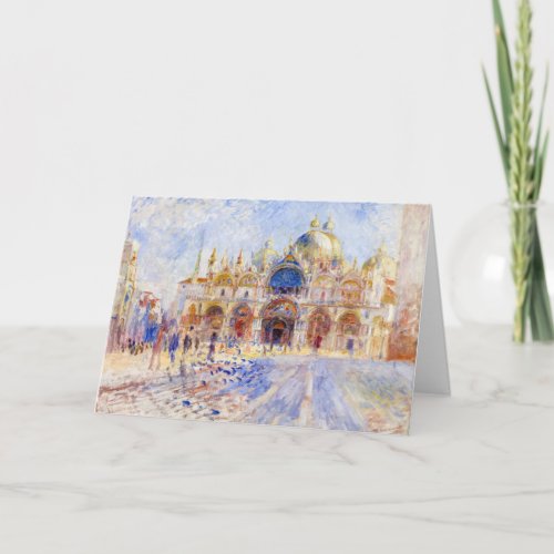 Pierre_Auguste Renoir _ Venice Piazza San Marco Card