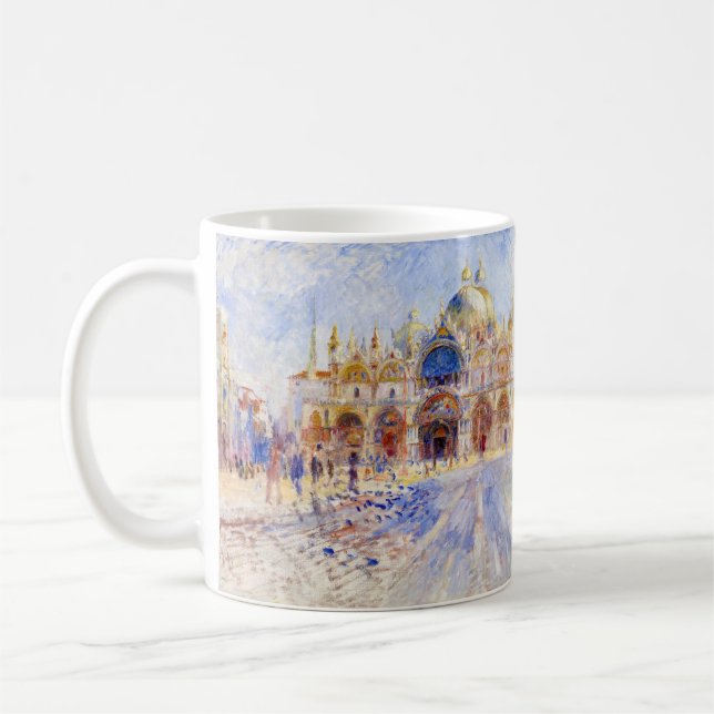 Pierre-Auguste Renoir - Venice, Piazza San Marco Coffee Mug (Left)