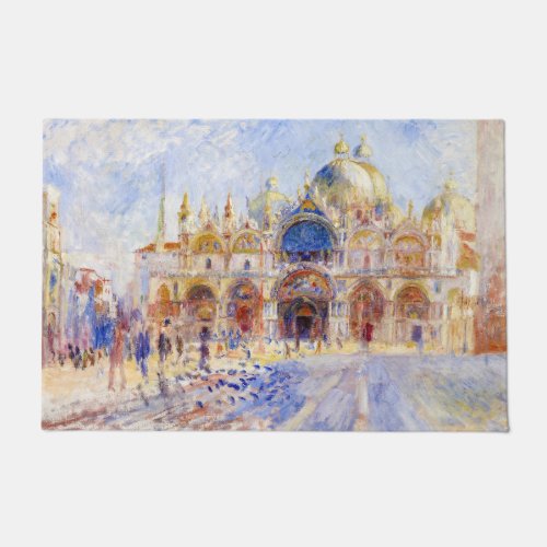 Pierre_Auguste Renoir _ Venice Piazza San Marco Doormat