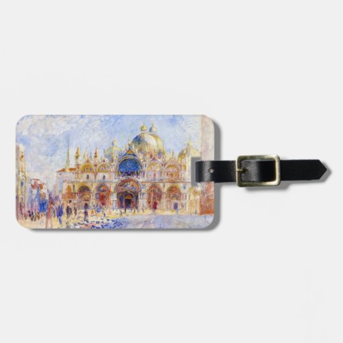 Pierre_Auguste Renoir _ Venice Piazza San Marco Luggage Tag