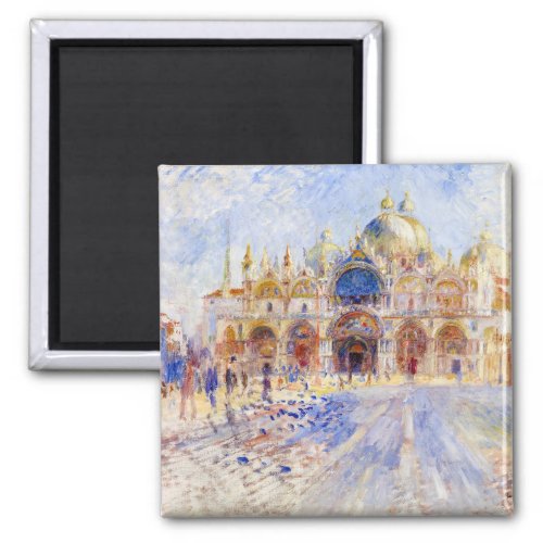 Pierre_Auguste Renoir _ Venice Piazza San Marco Magnet