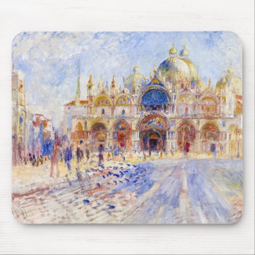Pierre_Auguste Renoir _ Venice Piazza San Marco Mouse Pad