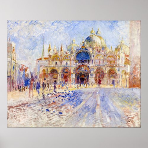 Pierre_Auguste Renoir _ Venice Piazza San Marco Poster