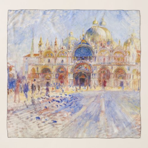 Pierre_Auguste Renoir _ Venice Piazza San Marco Scarf