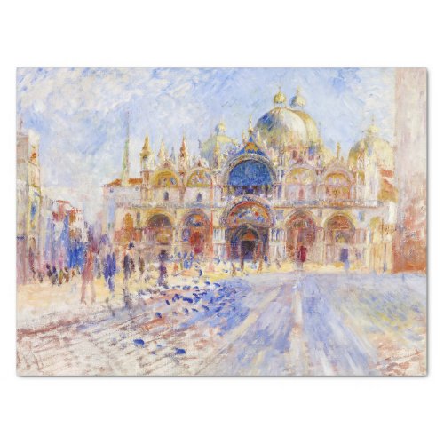 Pierre_Auguste Renoir _ Venice Piazza San Marco Tissue Paper
