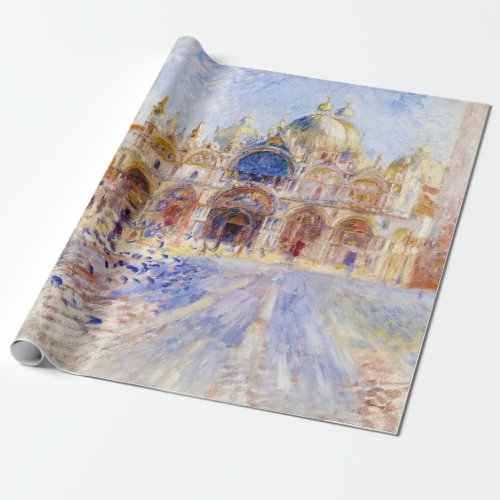 Pierre_Auguste Renoir _ Venice Piazza San Marco Wrapping Paper