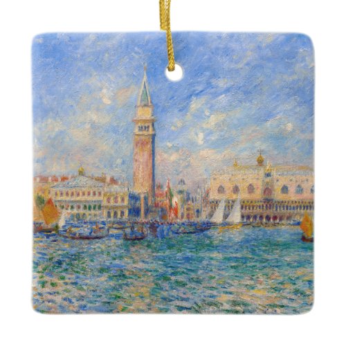 Pierre-Auguste Renoir - Venice, the Doge's Palace Ceramic Ornament