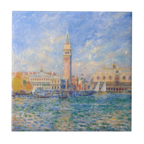 Pierre_Auguste Renoir _ Venice the Doges Palace Ceramic Tile