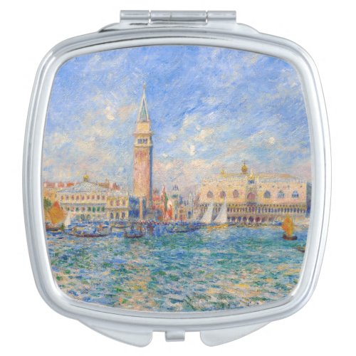 Pierre_Auguste Renoir _ Venice the Doges Palace Compact Mirror