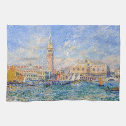 Pierre_Auguste Renoir _ Venice the Doges Palace Kitchen Towel