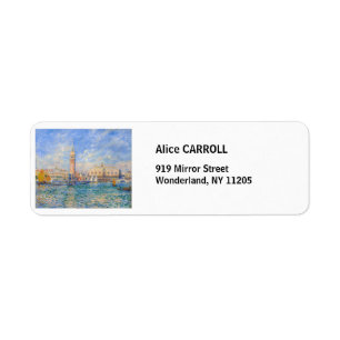 Pierre-Auguste Renoir - Venice, the Doge's Palace Label
