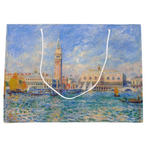 Pierre_Auguste Renoir _ Venice the Doges Palace Large Gift Bag