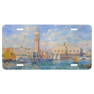 Pierre-Auguste Renoir - Venice, the Doge's Palace License Plate