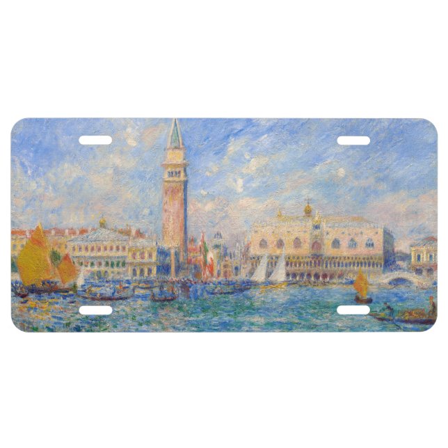 Pierre-Auguste Renoir - Venice, the Doge's Palace License Plate (Front)
