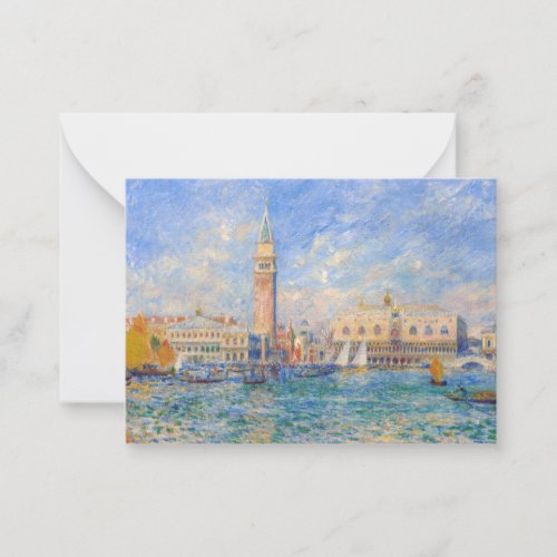 Pierre_Auguste Renoir _ Venice the Doges Palace Note Card