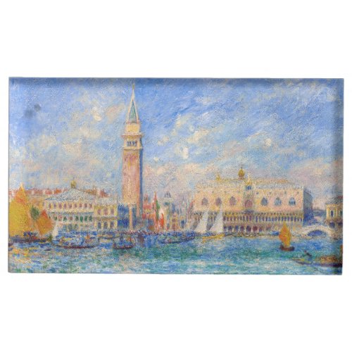 Pierre_Auguste Renoir _ Venice the Doges Palace Place Card Holder