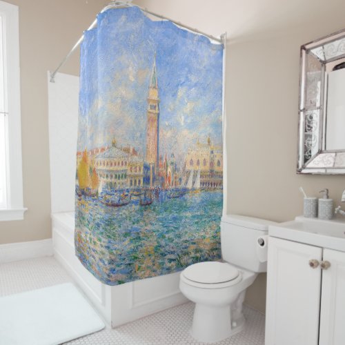 Pierre_Auguste Renoir _ Venice the Doges Palace Shower Curtain